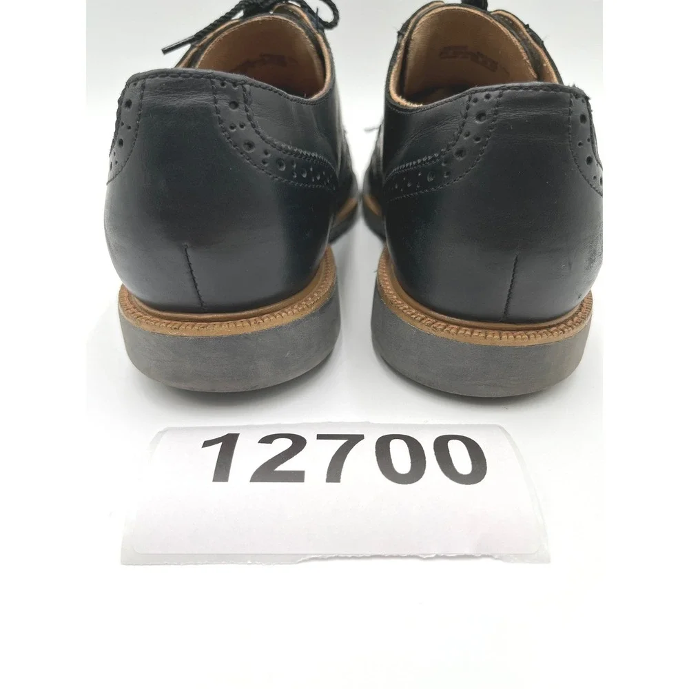 Cole Haan Wingtip Oxford Mens 9.5 Black Excellent Leather Brogue Dress Shoes